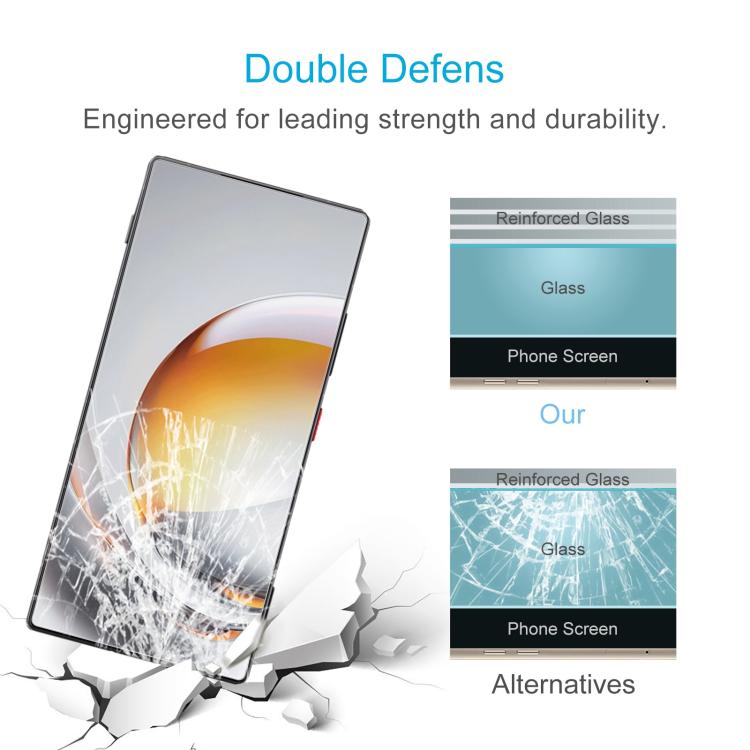 For ZTE nubia Z80 Ultra 50pcs 0.26mm 9H 2.5D Tempered Glass Film