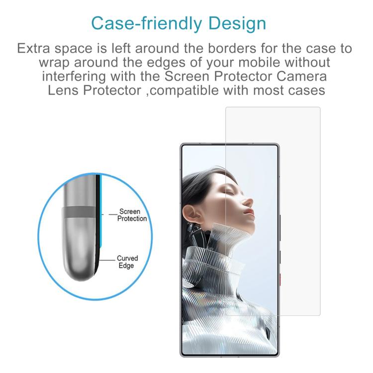 For ZTE RedMagic 11 Pro 50pcs 0.26mm 9H 2.5D Tempered Glass Film
