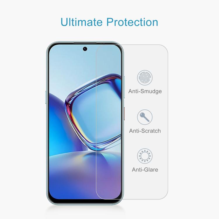 For ZTE nubia V80 Design 50pcs 0.26mm 9H 2.5D Tempered Glass Film
