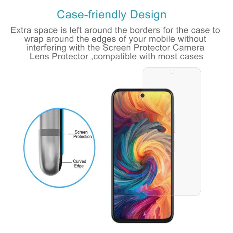 For ZTE Axon 70 4G 50pcs 0.26mm 9H 2.5D Tempered Glass Film