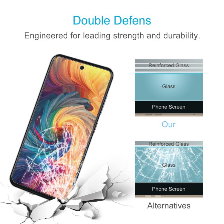 For ZTE Axon 70 4G 50pcs 0.26mm 9H 2.5D Tempered Glass Film