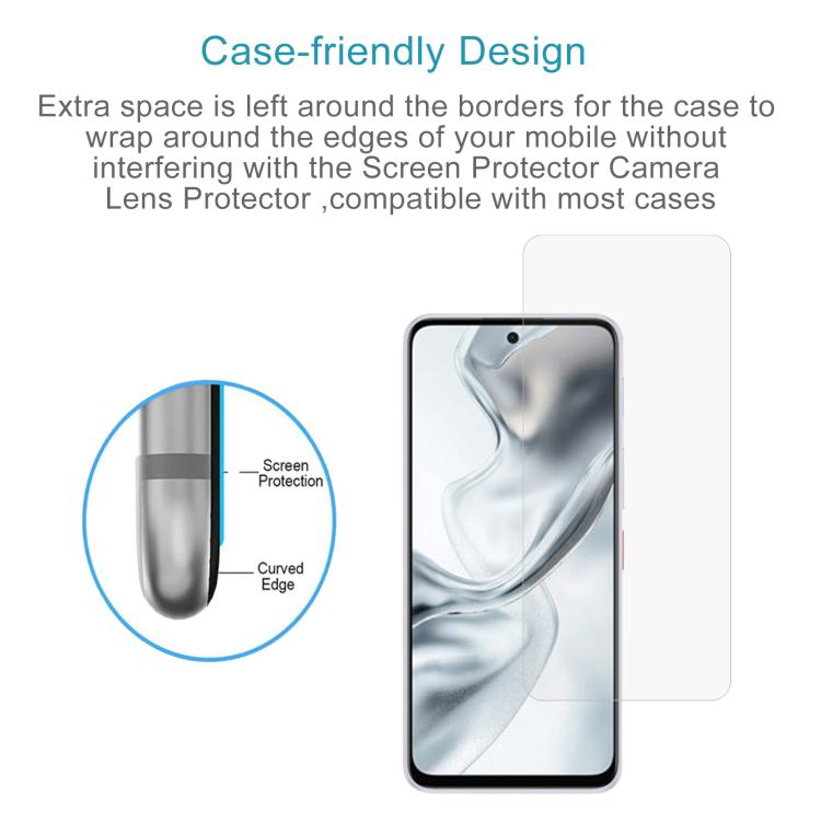 For ZTE nubia S2 504ZT 50pcs 0.26mm 9H 2.5D Tempered Glass Film