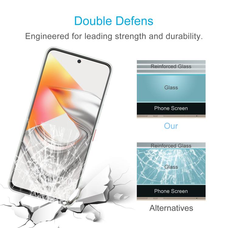 For ZTE nubia S2R 50pcs 0.26mm 9H 2.5D Tempered Glass Film