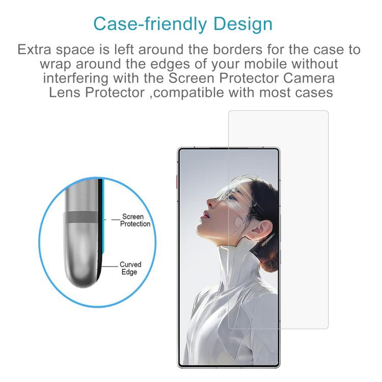 For ZTE nubia RedMagic 11 Air 50pcs 0.26mm 9H 2.5D Tempered Glass Film