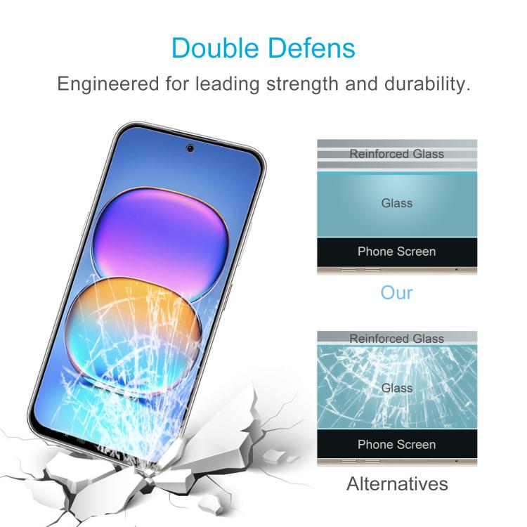 For ZTE Blade V80 Pro 50pcs 0.26mm 9H 2.5D Tempered Glass Film