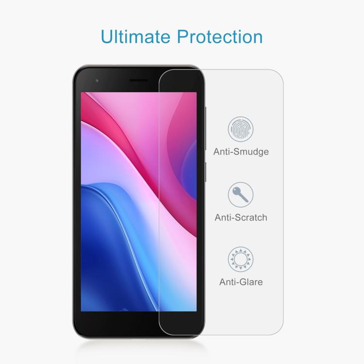 For ZTE Blade A35 Core 50pcs 0.26mm 9H 2.5D Tempered Glass Film