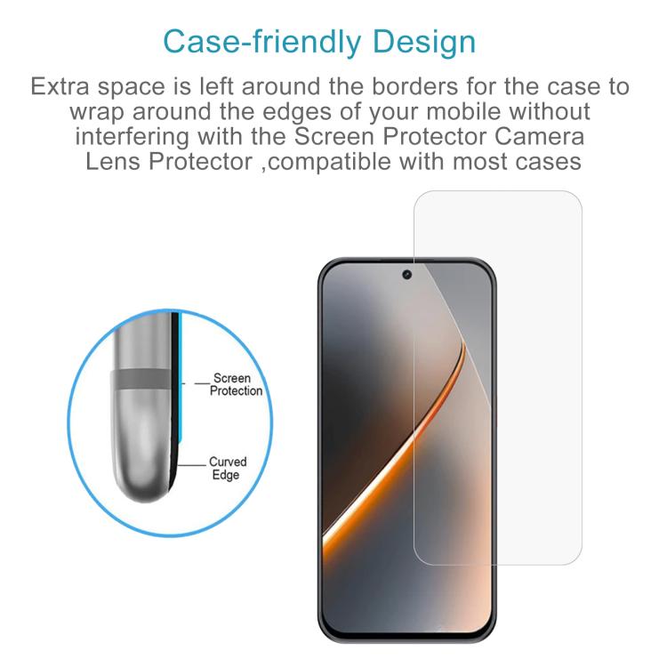 For ZTE nubia Neo 5 Pro 5G 50pcs 0.26mm 9H 2.5D Tempered Glass Film