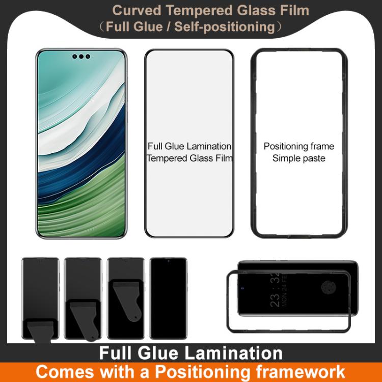 For Huawei Mate 60 Pro imak 3D Curved Tempered Glass Film, Full Glue Positioning Version