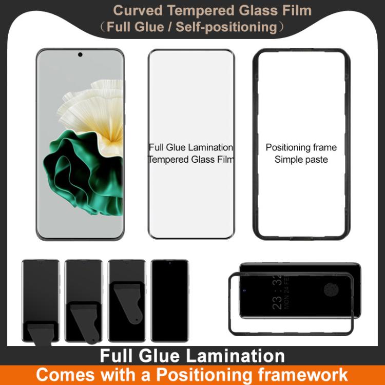 For Huawei P60 Pro imak 3D Curved Tempered Glass Film, Full Glue Positioning Version