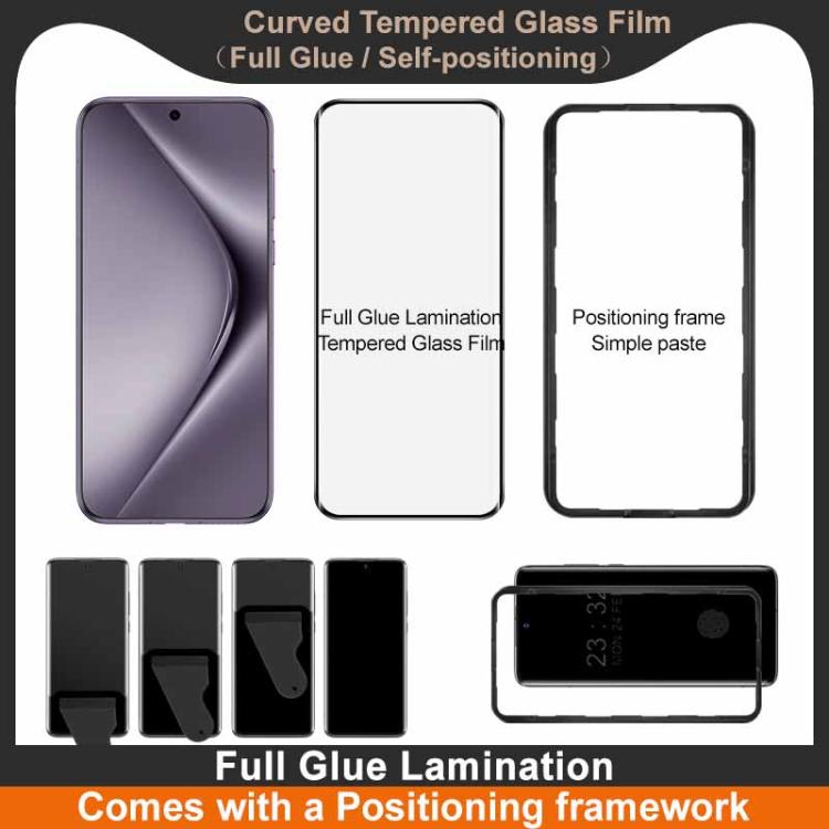 For Huawei Pura 70 Pro imak 3D Curved Tempered Glass Film, Full Glue Positioning Version