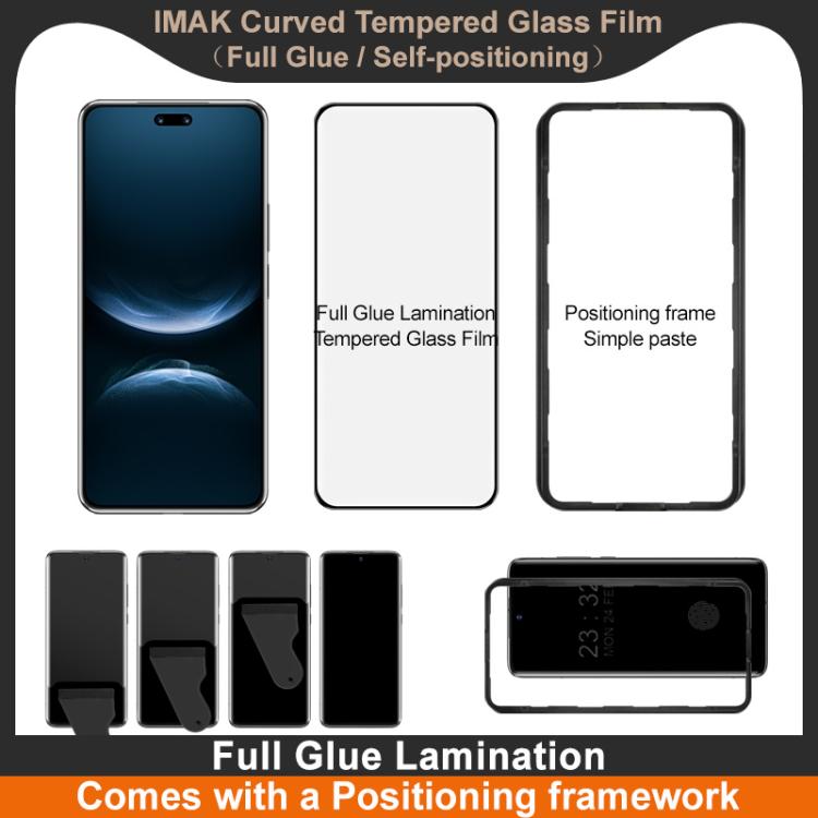 For Huawei nova 14 Pro imak 3D Curved Tempered Glass Film, Full Glue Positioning Version