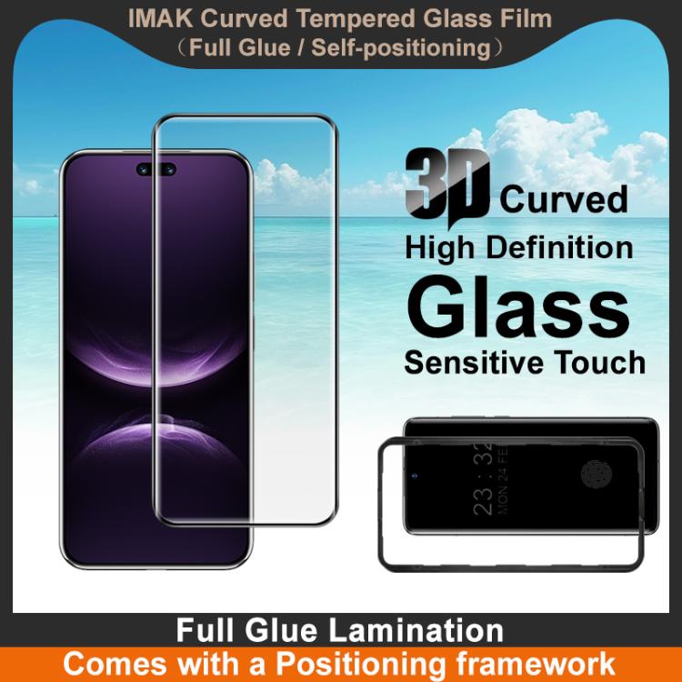 For Huawei nova 14 Ultra imak 3D Curved Tempered Glass Film, Full Glue Positioning Version