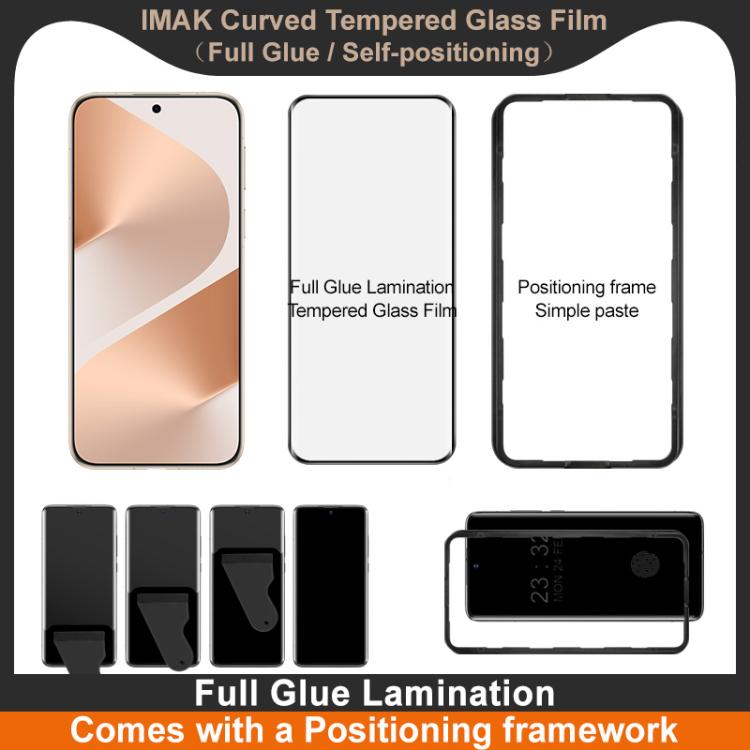 For Huawei Pura 80 Pro imak 3D Curved Tempered Glass Film, Full Glue Positioning Version
