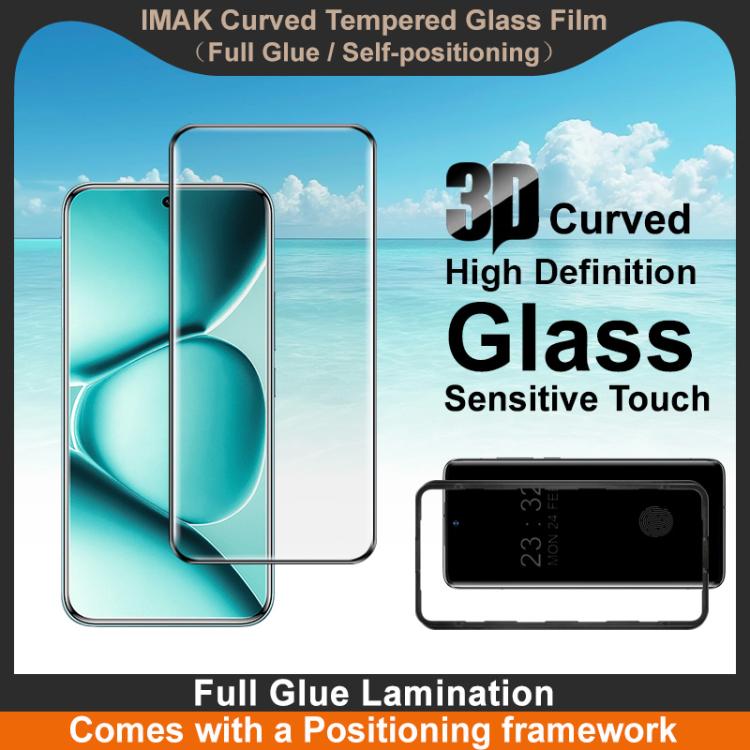 For Redmi Note 15 Pro+ 5G imak 3D Curved Tempered Glass Film, Full Glue Positioning Version