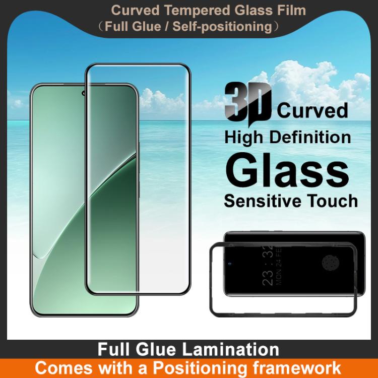 For Xiaomi 15 Pro imak 3D Curved Tempered Glass Film, Full Glue Positioning Version