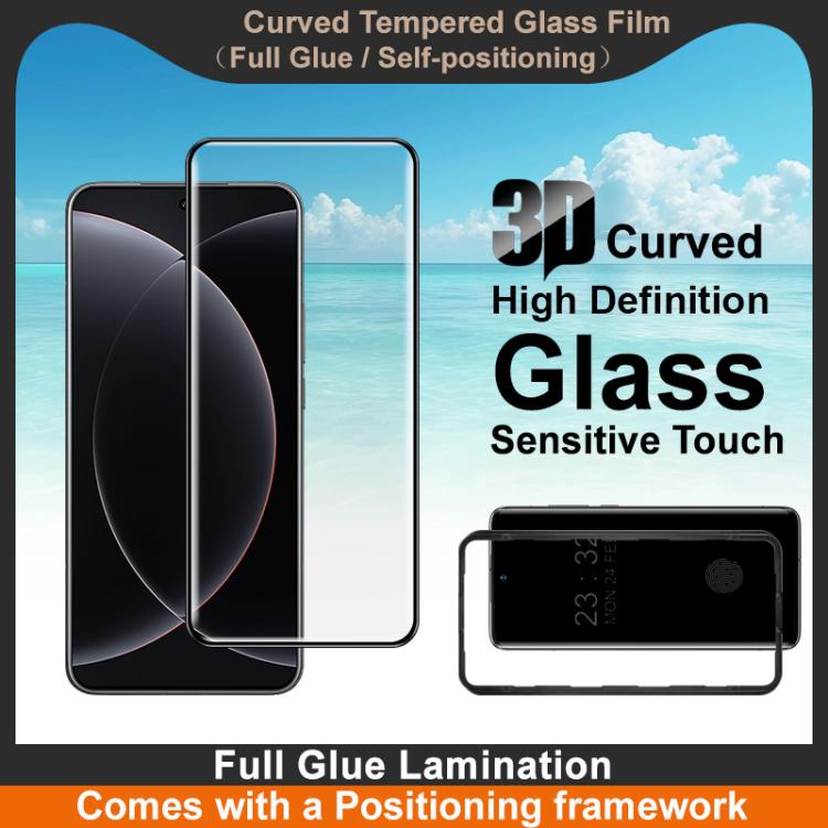 For Xiaomi 15 Ultra imak 3D Curved Tempered Glass Film, Full Glue Positioning Version