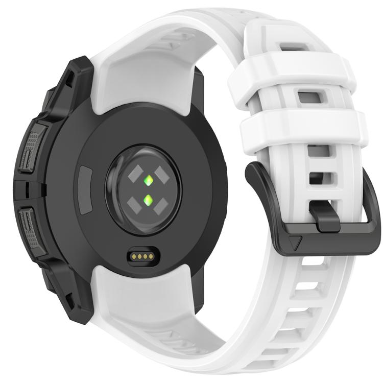 For Garmin Instinct 3 AMOLED / Solar 45mm Silicone Breathable Watch Band Wristband