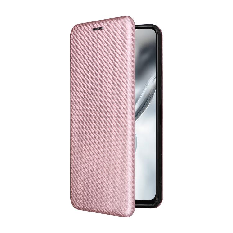 For ZTE nubia S2 A502ZT Carbon Fiber Texture Flip Leather Phone Case