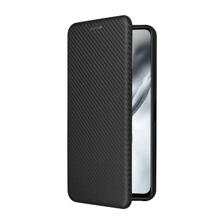 For ZTE nubia S2 A502ZT Carbon Fiber Texture Flip Leather Phone Case
