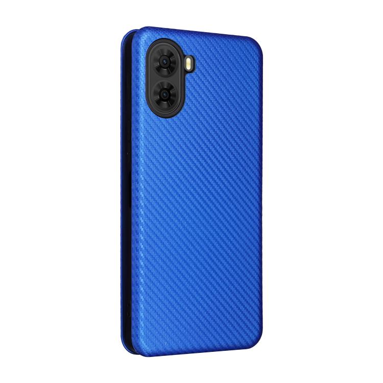 For ZTE nubia S2 A502ZT Carbon Fiber Texture Flip Leather Phone Case