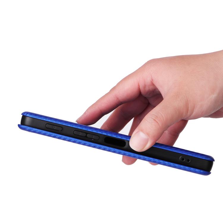 For ZTE nubia S2 A502ZT Carbon Fiber Texture Flip Leather Phone Case