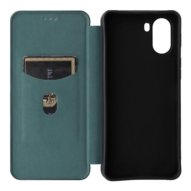 For ZTE nubia S2 A502ZT Carbon Fiber Texture Flip Leather Phone Case