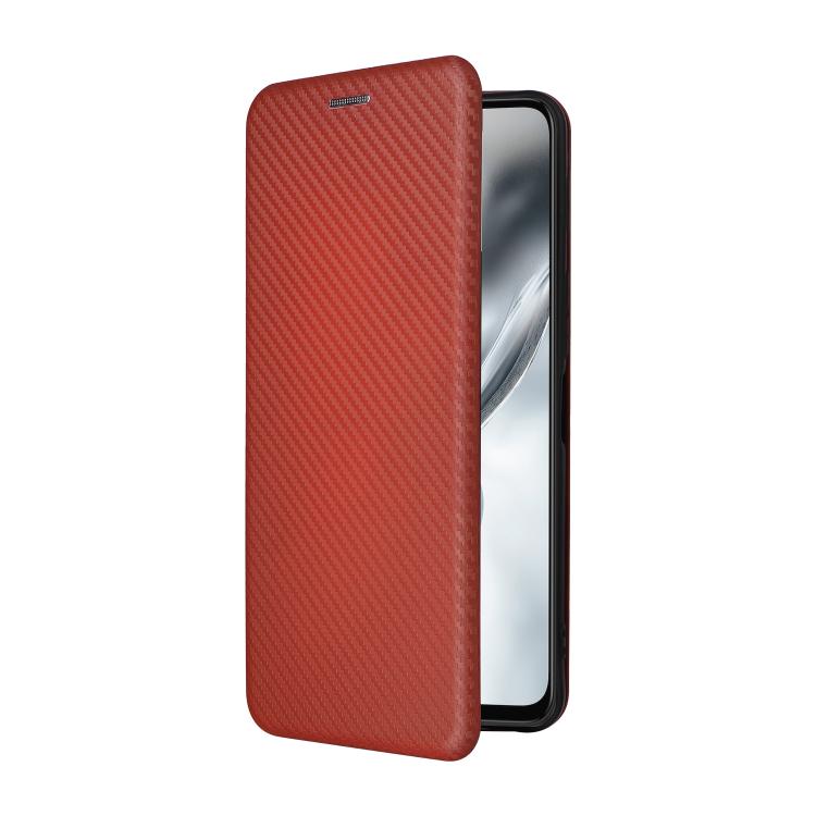 For ZTE nubia S2 A502ZT Carbon Fiber Texture Flip Leather Phone Case