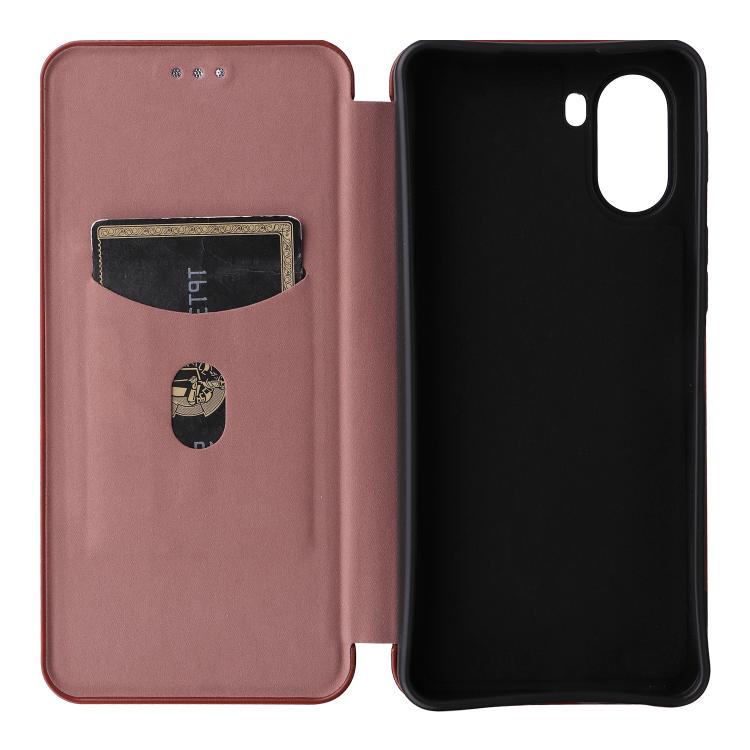 For ZTE nubia S2 A502ZT Carbon Fiber Texture Flip Leather Phone Case