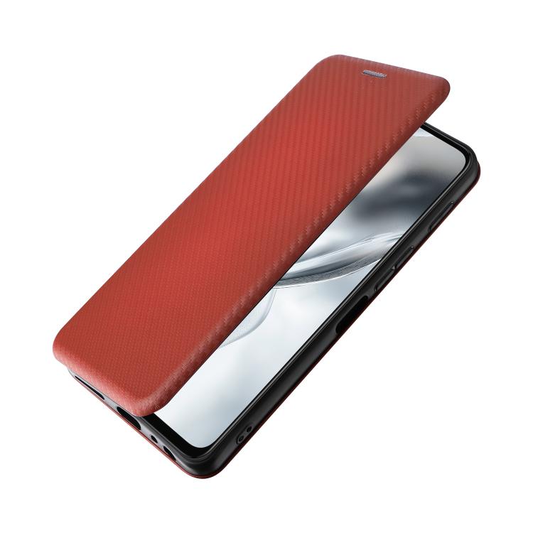 For ZTE nubia S2 A502ZT Carbon Fiber Texture Flip Leather Phone Case
