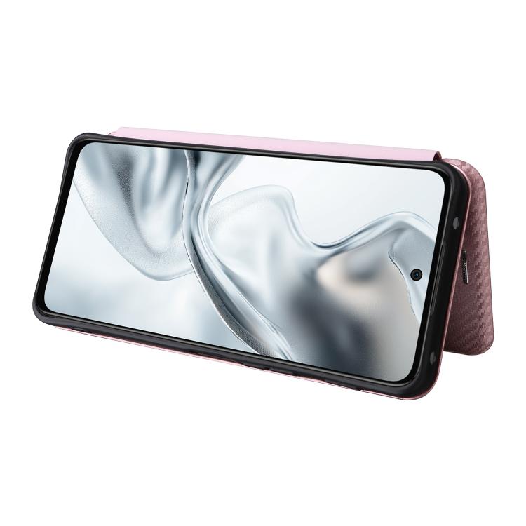 For ZTE nubia S2e / S2R / S2 Lite Carbon Fiber Texture Flip Leather Phone Case