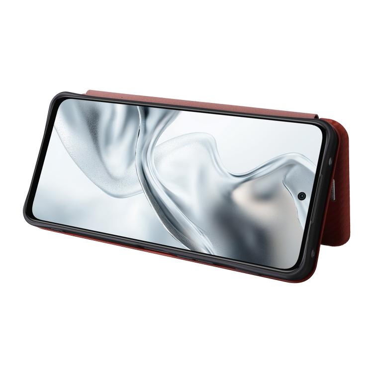 For ZTE nubia S2e / S2R / S2 Lite Carbon Fiber Texture Flip Leather Phone Case