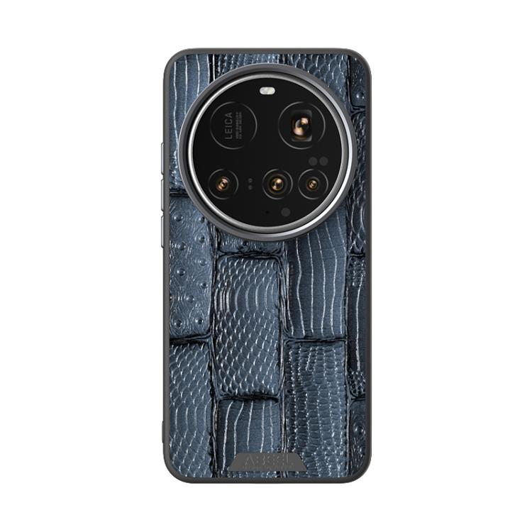 For Xiaomi 15 Ultra ABEEL Beast Pattern 6D Micro-Embossed MagSafe Genuine Leather Phone Case