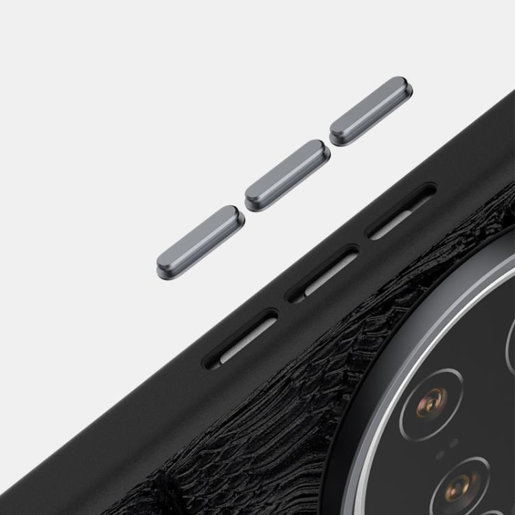 For Xiaomi 15 Ultra ABEEL Beast Pattern 6D Micro-Embossed MagSafe Genuine Leather Phone Case