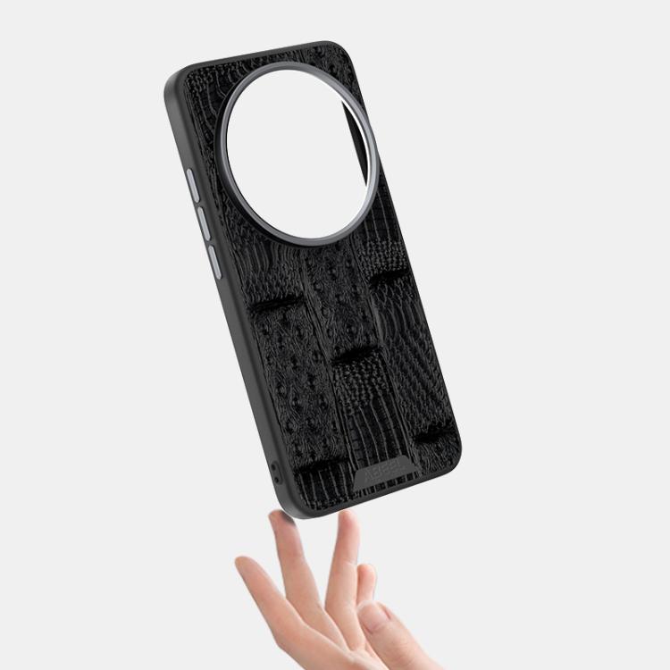 For Xiaomi 15 Ultra ABEEL Beast Pattern 6D Micro-Embossed MagSafe Genuine Leather Phone Case