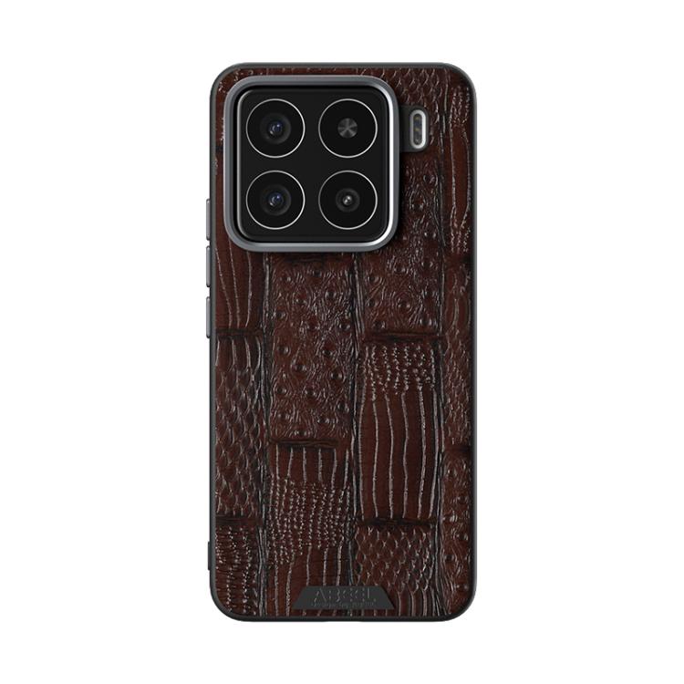 For Xiaomi 15 ABEEL Beast Pattern 6D Micro-Embossed MagSafe Genuine Leather Phone Case