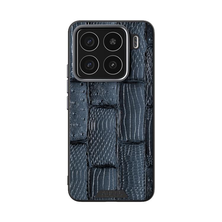 For Xiaomi 15 ABEEL Beast Pattern 6D Micro-Embossed MagSafe Genuine Leather Phone Case