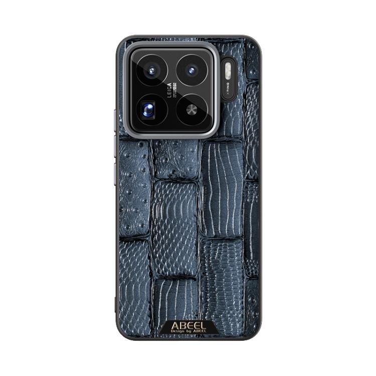 For Xiaomi 15S Pro ABEEL Beast Pattern 6D Micro-Embossed MagSafe Genuine Leather Phone Case