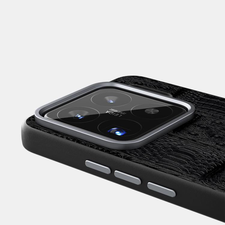 For Xiaomi 15S Pro ABEEL Beast Pattern 6D Micro-Embossed MagSafe Genuine Leather Phone Case