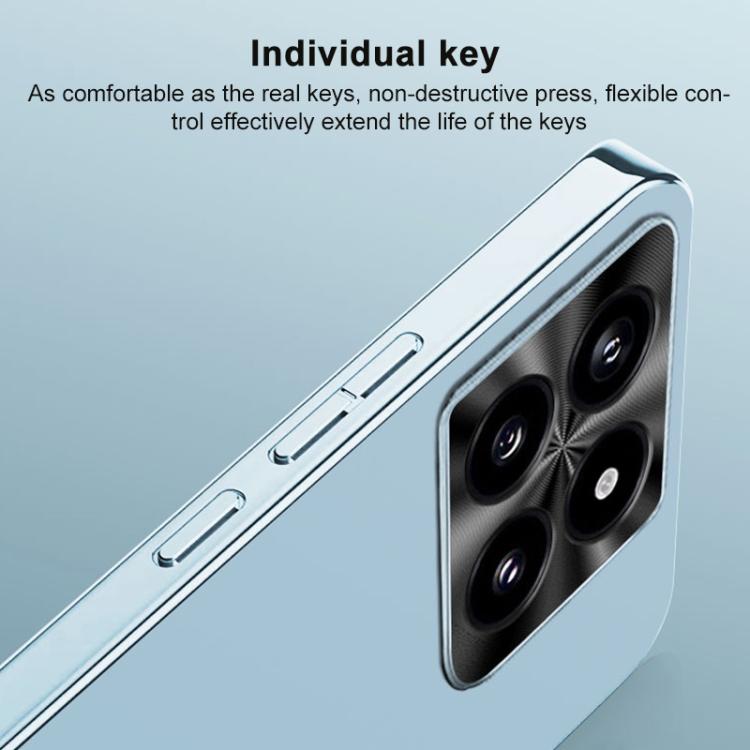 For Redmi Note 14 5G AG Frosted Electroplating Acrylic Phone Case