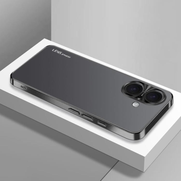 For iPhone 16 AG Frosted Electroplating Acrylic Phone Case
