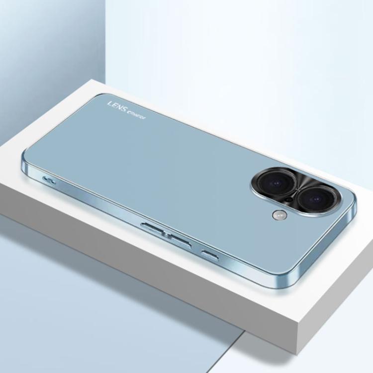 For iPhone 16 AG Frosted Electroplating Acrylic Phone Case