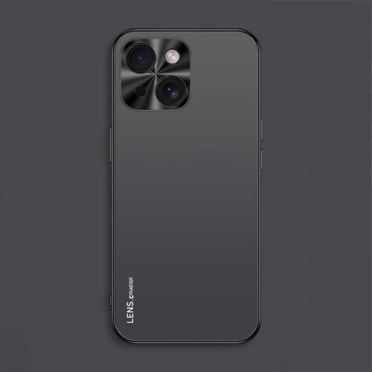 For iPhone 15 AG Frosted Electroplating Acrylic Phone Case