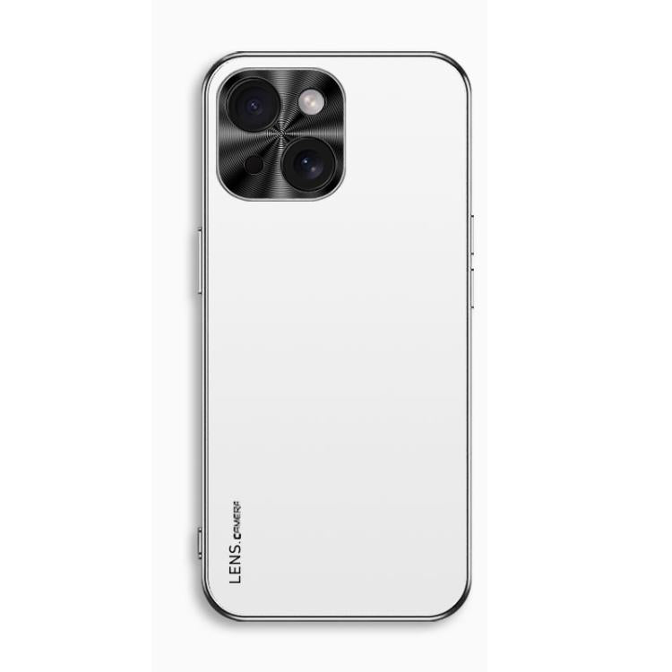 For iPhone 15 AG Frosted Electroplating Acrylic Phone Case