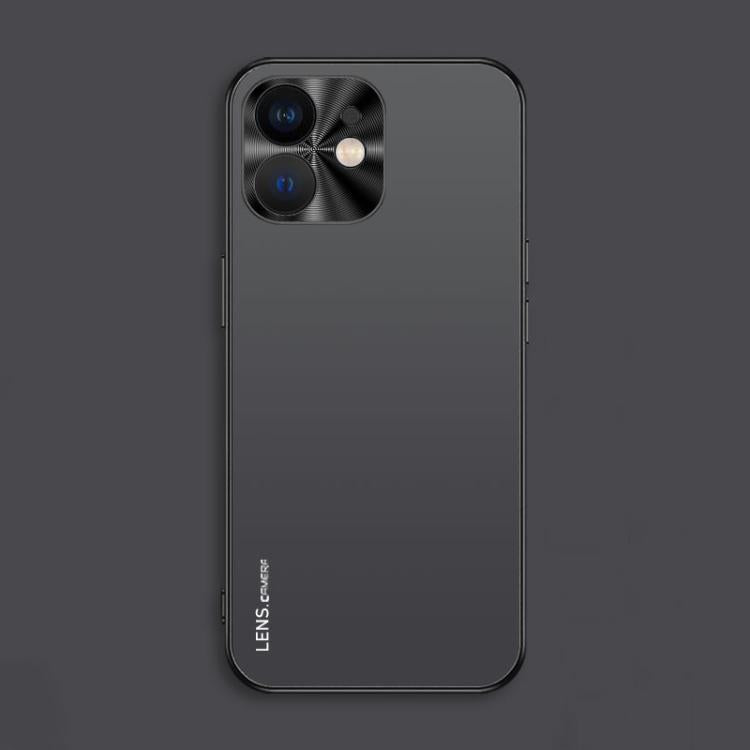 For iPhone 12 AG Frosted Electroplating Acrylic Phone Case