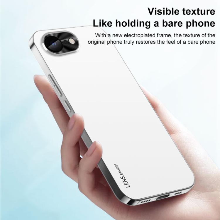 For iPhone 12 Pro AG Frosted Electroplating Acrylic Phone Case