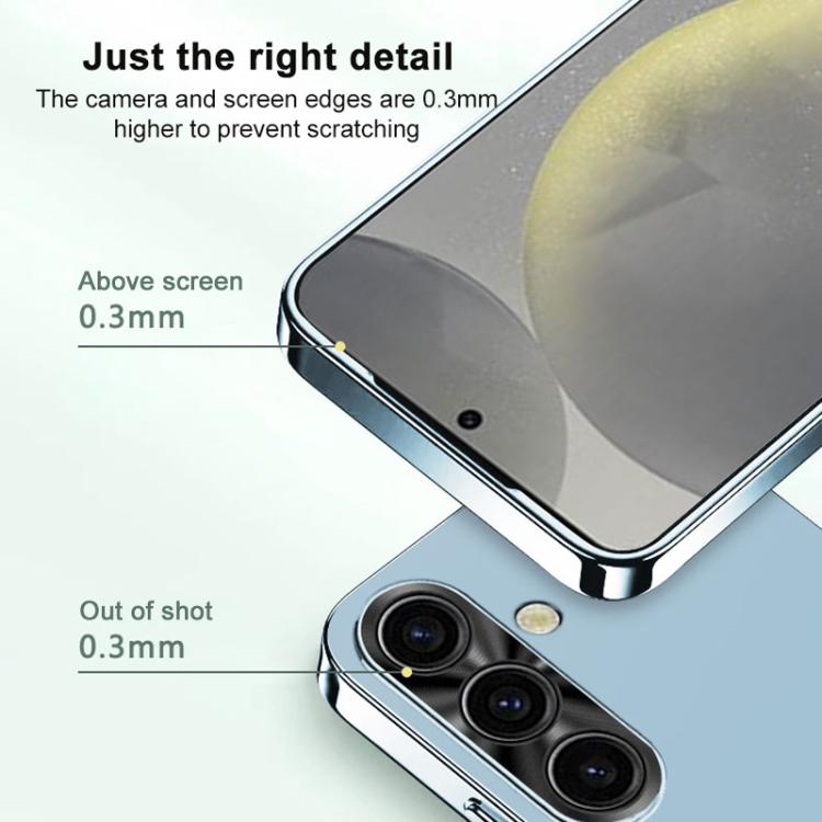 For Samsung Galaxy S25+ 5G AG Frosted Electroplating Acrylic Phone Case