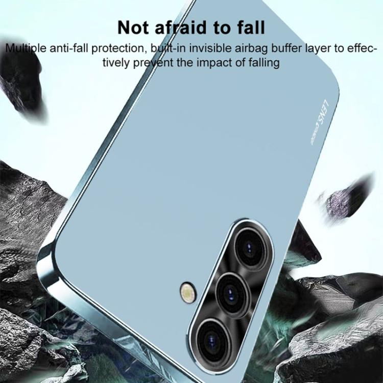 For Samsung Galaxy S25+ 5G AG Frosted Electroplating Acrylic Phone Case