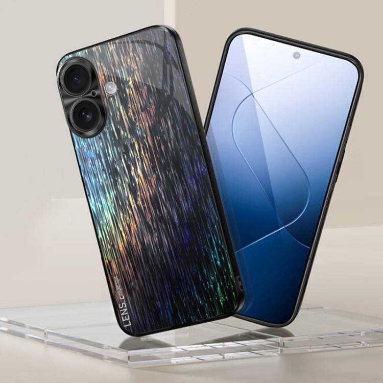 For iPhone 16 Plus Dazzling Acrylic Shockproof Phone Case
