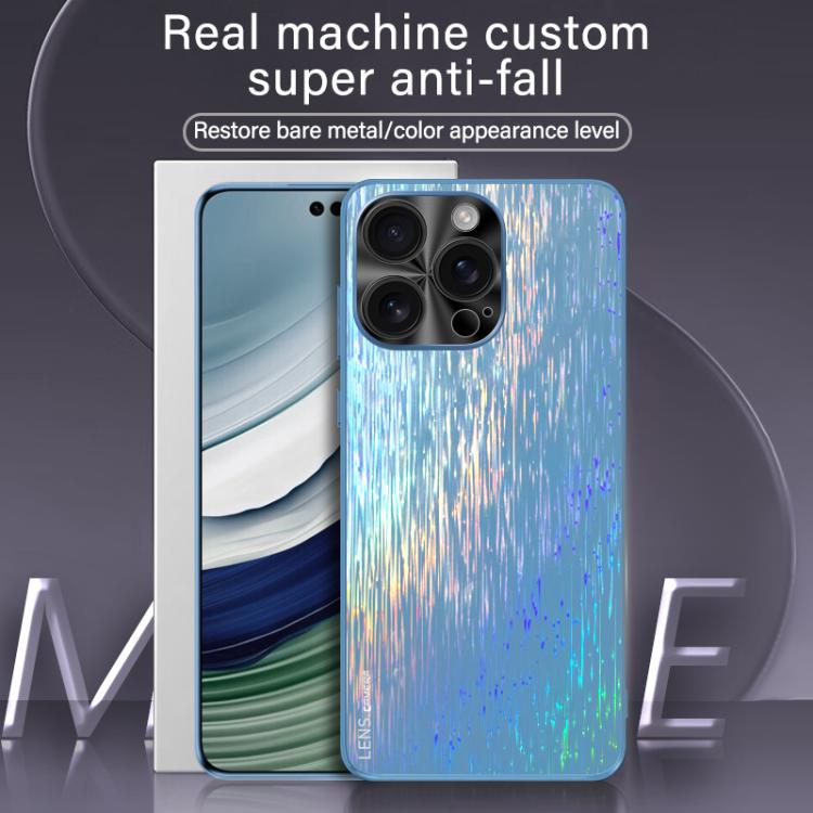For iPhone 16 Plus Dazzling Acrylic Shockproof Phone Case