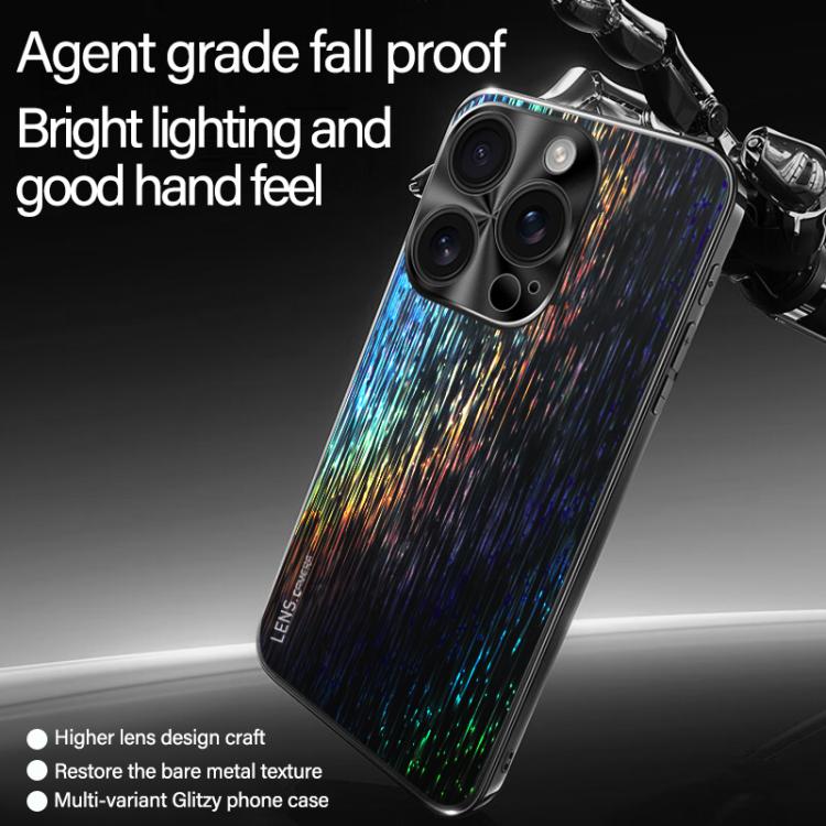 For iPhone 16 Plus Dazzling Acrylic Shockproof Phone Case